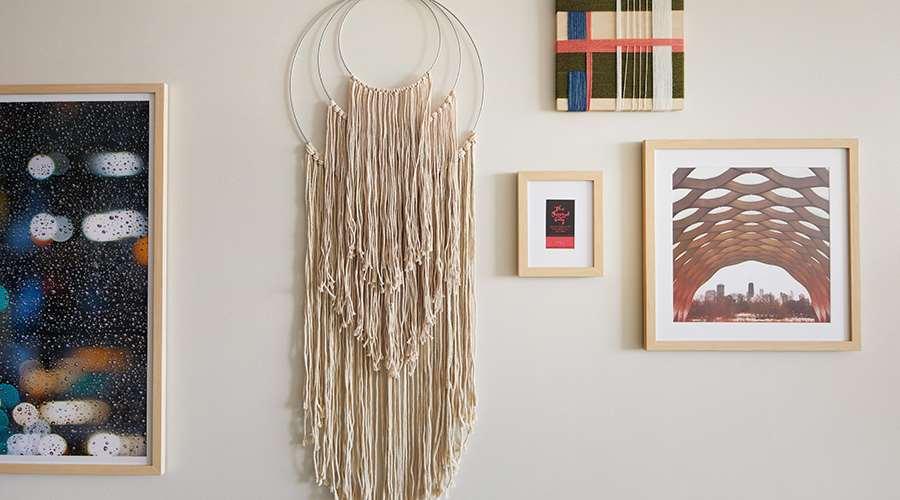 Sentral Michigan Avenue Aparthotel Chicago Ruang foto A wall hanging